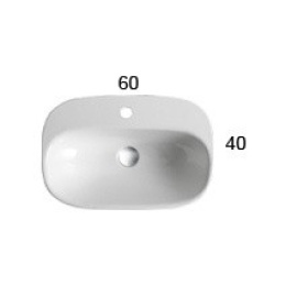 Раковина накладная Globo Genesis (GE041.BI) белый