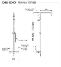 Фото Душевая система Remer Elegance (EQ32ASSDBO) белый матовый