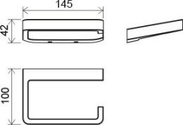 Держатель туалетной бумаги Ravak 10° (X07P329) хром