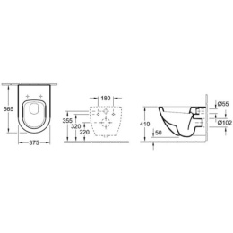 Инсталляция Viega с унитазом Villeroy&Boch Subway 6600 1001, сиденье микролифт