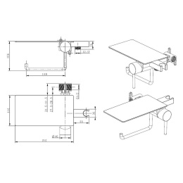 Фото Гигиенический душ Bronze de Luxe Scandi (708B) черный матовый