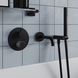 Фото Смеситель для ванны Paini Cox grip 7GPZ6911 черный