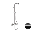 Душевая система термостатическая Remer Elegance EQ32ASSDCFP, черный брашированный хром