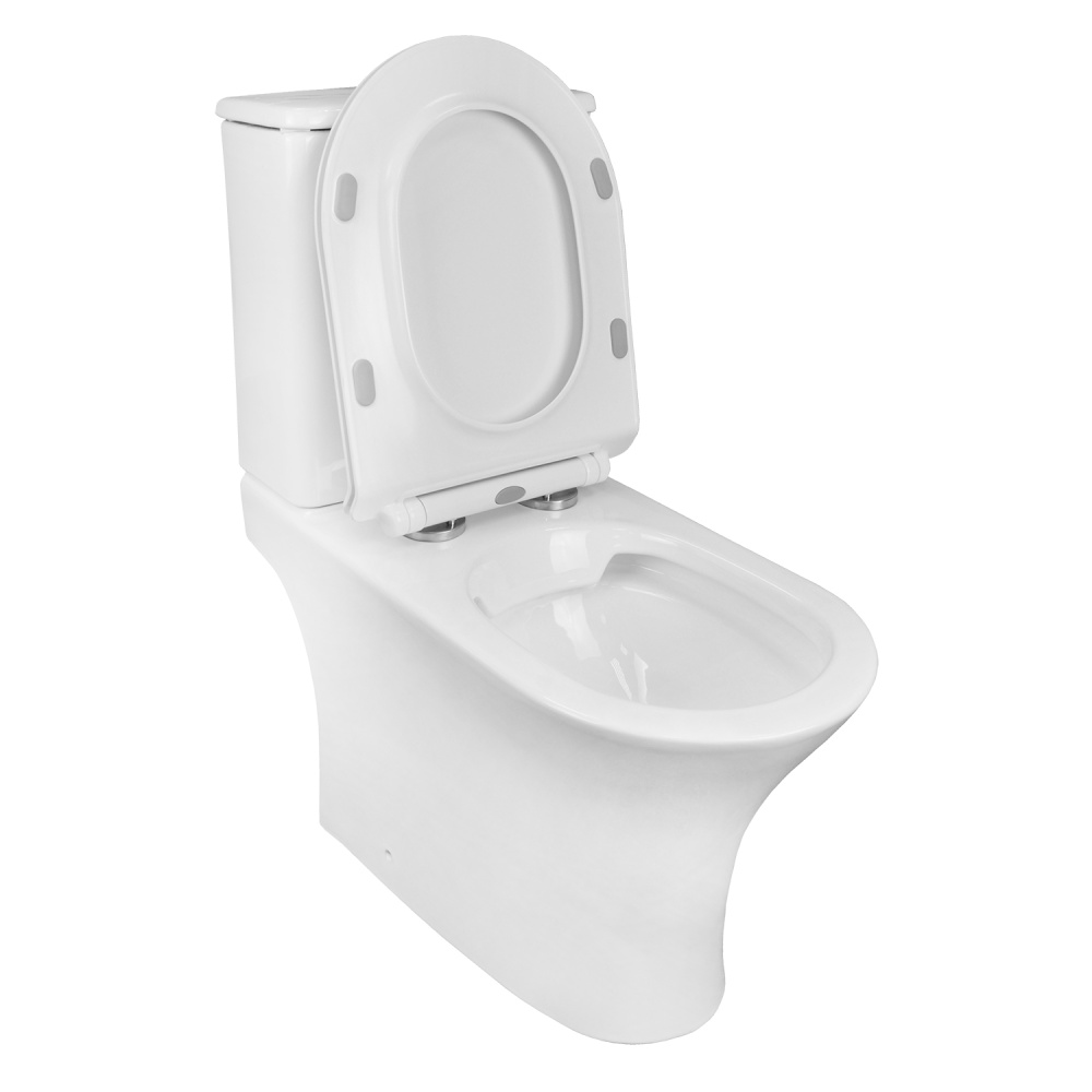 Фото Унитаз-компакт Azario FRETTA ROUND (AZ-1038A) Белый