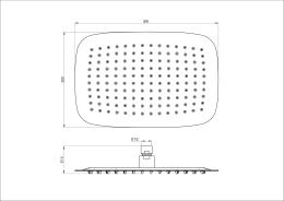 Верхний душ Wonzon&Woghand (WW-88DP03-MB) Черный