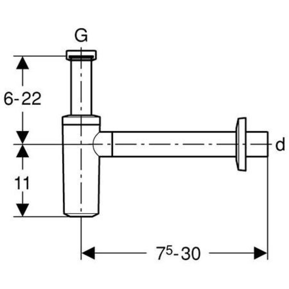 Geberit Uniflex 151.035.21.1 Сифон для раковины дизайн