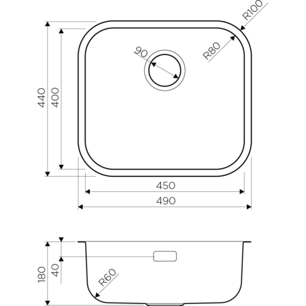 Кухонная мойка Omoikiri Omi 49-U (4993067) античная латунь