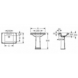 Раковина Roca America (337490000) белый