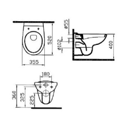 Унитаз с инсталляцией Vitra Normus (6855B003-0101/800-003-009/748-5800-01/740-1121) белый