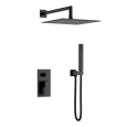 Смеситель встроенный для душа Boheme QUBIC 474-3-B Matt Black 