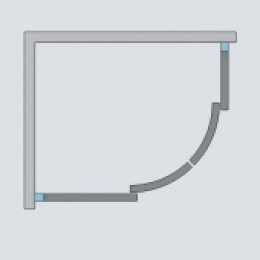 Душевой уголок Radaway Premium Plus E 1900 100x80 профиль Хром стекло Фабрик 30491-01-06N