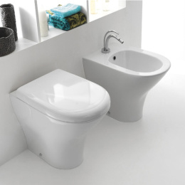 Фото Kerasan Aquatech 372101 *1 Биде напольное с 1 отв., в комплекте с крепежом WB5N, цвет: белый