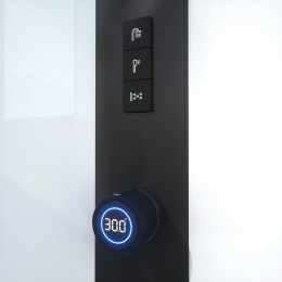 Душевая кабина 90x90x215 Black&White (G8035) акрил, Поддон низкий