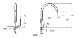 Фото Смеситель Jacob Delafon Kumin E99477-CP для кухни