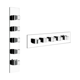 Фото Внешняя часть термостатического смесителя Gessi Mimi (43088#031) хром