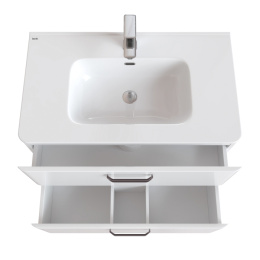 Фото Тумба с раковиной Iddis  Brick белая,  80 см (BRI80WFi95K)