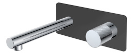 Фото Смеситель из стены Boheme Stick (125-BCR.2) черный, хром