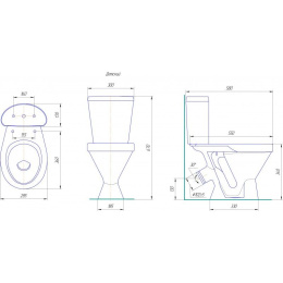 Детский унитаз компакт Rosa Пингвин