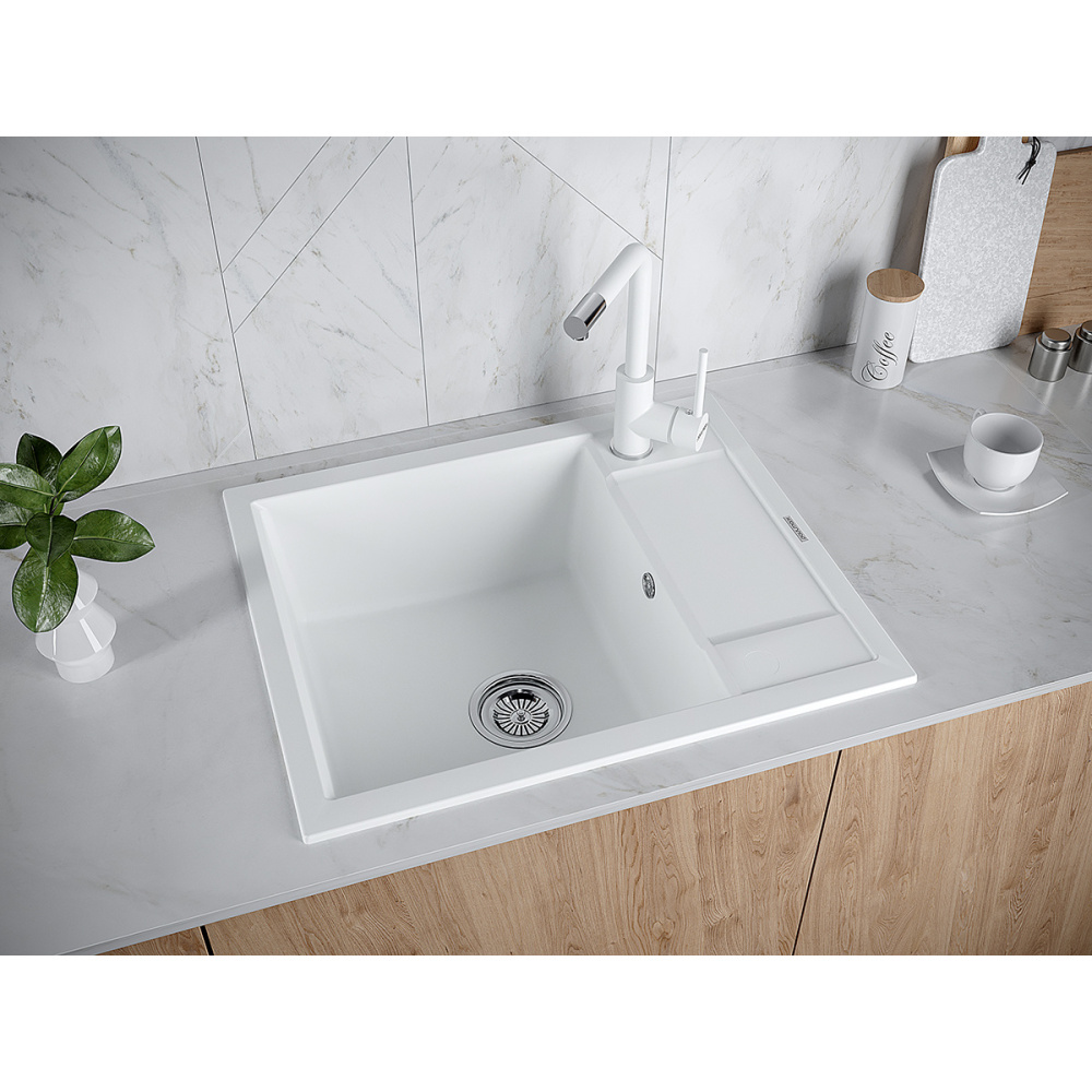 Мойка для кухни Paulmark Flugen (PM216050-WH) белый