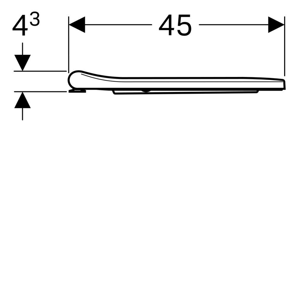 Geberit Smyle 500.238.01.1 Сиденье с крышкой, для унитаза