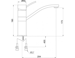 Фото Смеситель для кухни Timo Berta 0303FN black