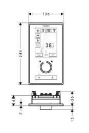 Фото Внешняя часть Hansgrohe PuraVida (15842400) хром, белый
