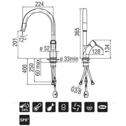 NOBILI Sofi SI98127CR Смеситель для кухни (хром)
