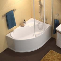 Акриловая ванна 140x105 Ravak (CV01000000), угловая, асимметричная