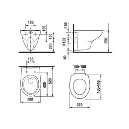 Фото Унитаз подвесной Roca Mateo (346200000) белый