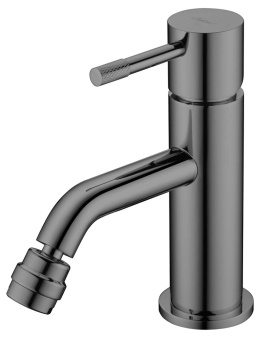 Фото Смеситель для биде Boheme Uno (466-SGM) антрацит глянец