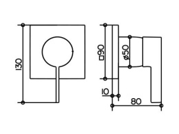 Фото Смеситель для душа Keuco Ixmo 59551019502, хром