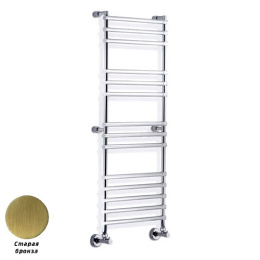 Фото Полотенцесушитель водяной Margaroli Sole 464-14 4644714OBN, высота 139 см, ширина 53 см, старая брон