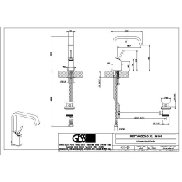 Смеситель для раковины Gessi Rettangolo (26101#031) хром