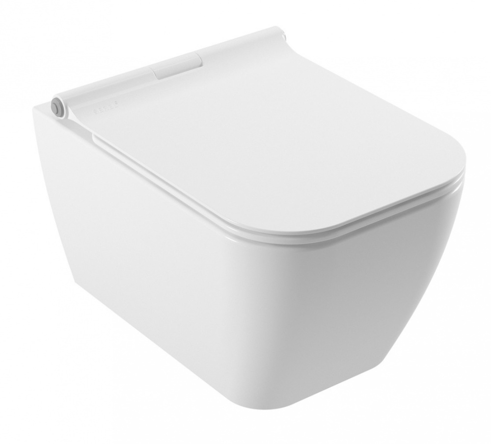 Подвесной унитаз с функцией биде Serel Rita RT26BMSL 35.5 x 52 x 34 см сиденье ультратонкое, Soft Cl