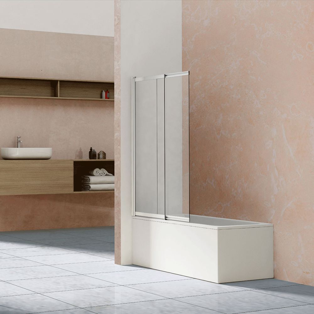 Фото Душевая шторка на ванну Vincea VSB-1E (VSB-1E100CL) хром