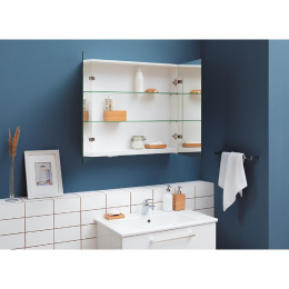 Зеркальный шкаф Dreja Premium 77.9001W, 80x74 см, белый глянец