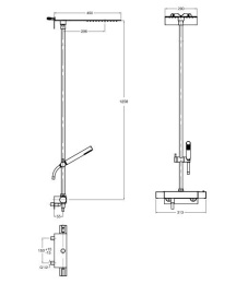 Фото Душевая система Cristina Rubinetterie MODUL (MD45651)