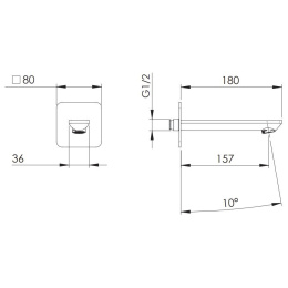 Remer Energy 91EYBO Излив для встраиваемого смесителя