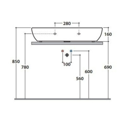 Держатель полотенца Globo Bowl+ (PC8537)