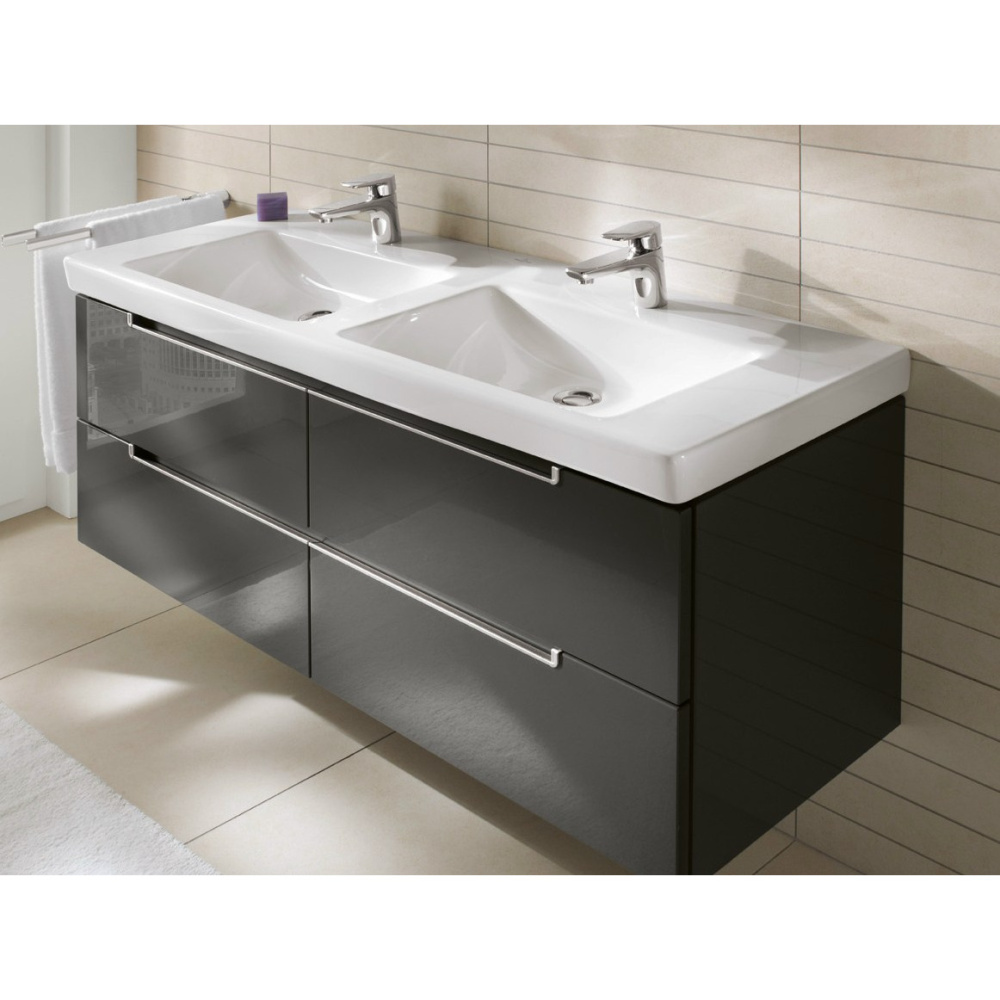 База под раковину Villeroy&Boch Subway 2.0 A697 00FP, серый глянцевый, Ш98,7*В52*Г44,9 см