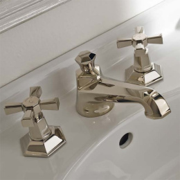 Смеситель Sbordoni Deco prestige DP142NI для раковины, с донным клапаном, никель