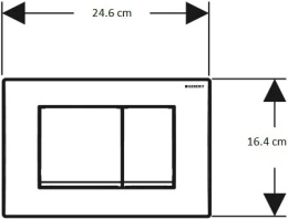 Фото Инсталляция для унитаза Geberit Delta 458.163.21.2 с кнопкой хром глянцевой