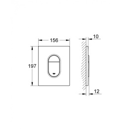 Клавиша смыва Grohe Arena Cosmopolitan (38844SH0) белый