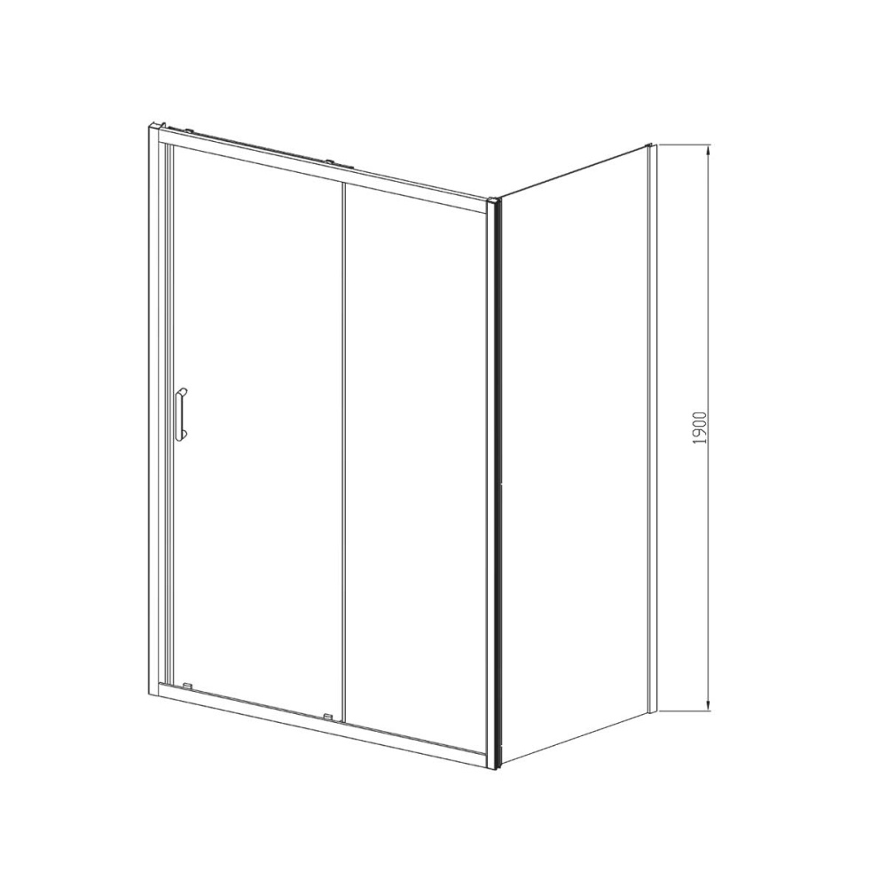 Фото Душевой уголок Vincea Alpha (VSR-3AL9012CLB) черный