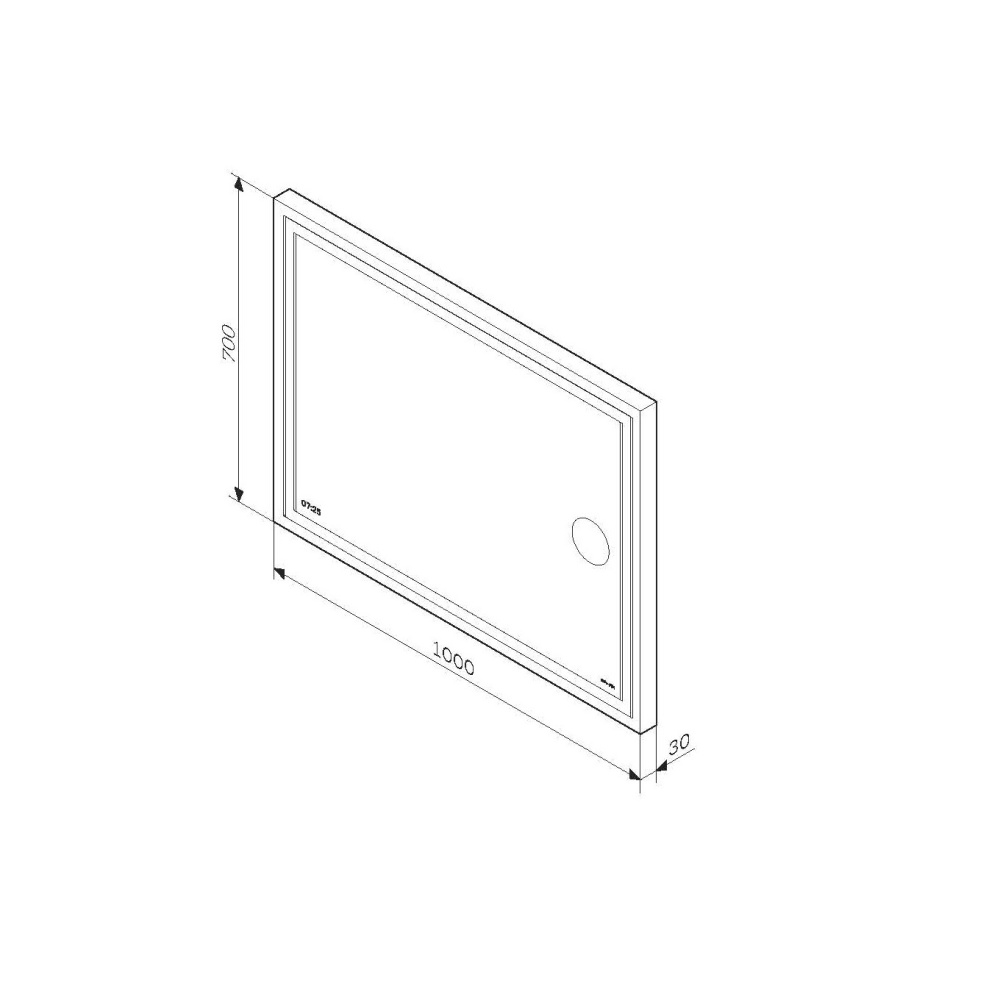 Зеркало с LED-подсветкой Am.Pm Gem (M91AMOX1003WG)