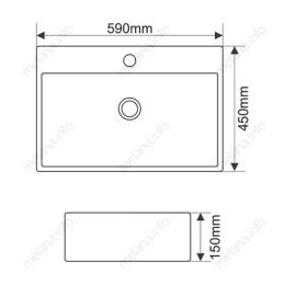 Фото MELANA Раковина MLN-7295