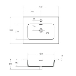 База под раковину CEZARES TIFFANY 55241 Grigio Nuvola