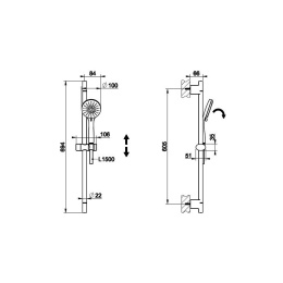 Штанга для душа Gessi Emporio (47260#031) хром