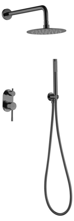 Фото Смеситель встроенный Boheme Uno (464-SGM) антрацит глянец