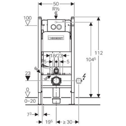 Комплект унитаз Villeroy&Boch Subway 2.0 Plus 560010R1P+9M68S101+458.124.21.1 с инсталляцией